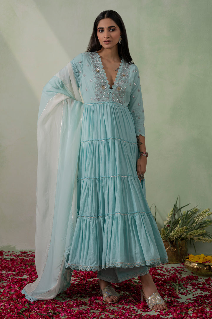 Jannat   Embroidered Anarkali Set