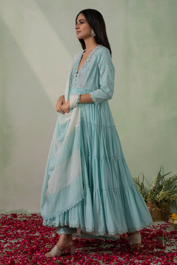 Jannat   Embroidered Anarkali Set