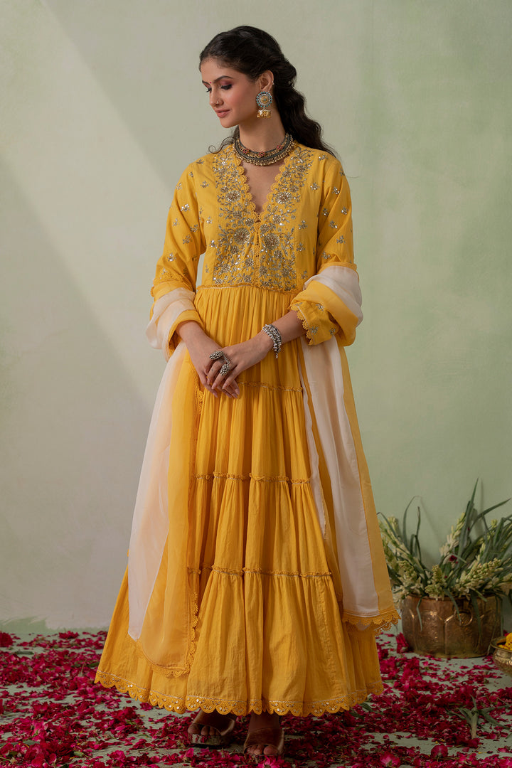 Jannat   Embroidered Anarkali Set