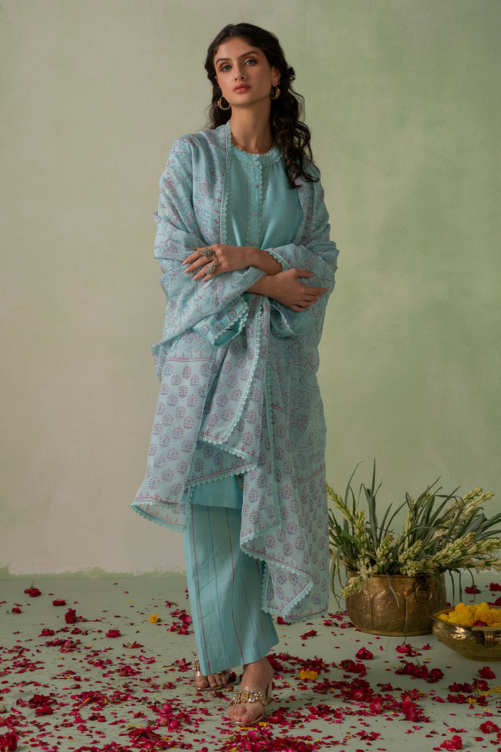 Zeenat - Block Printed Kurta Set