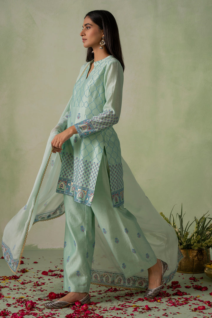 Zeenat - Block Printed Kurta Set