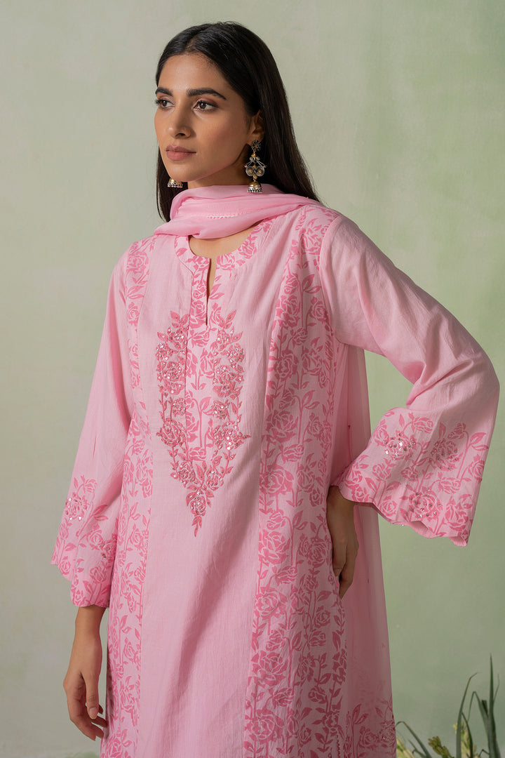 Zeenat - Block Printed Kurta Set