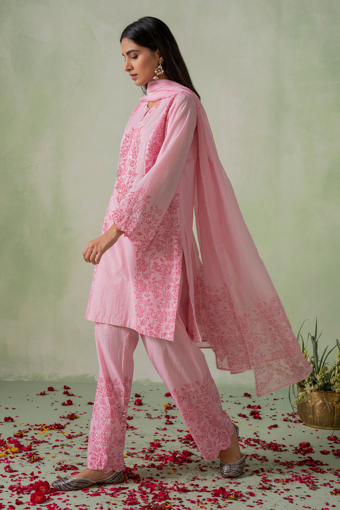 Zeenat - Block Printed Kurta Set