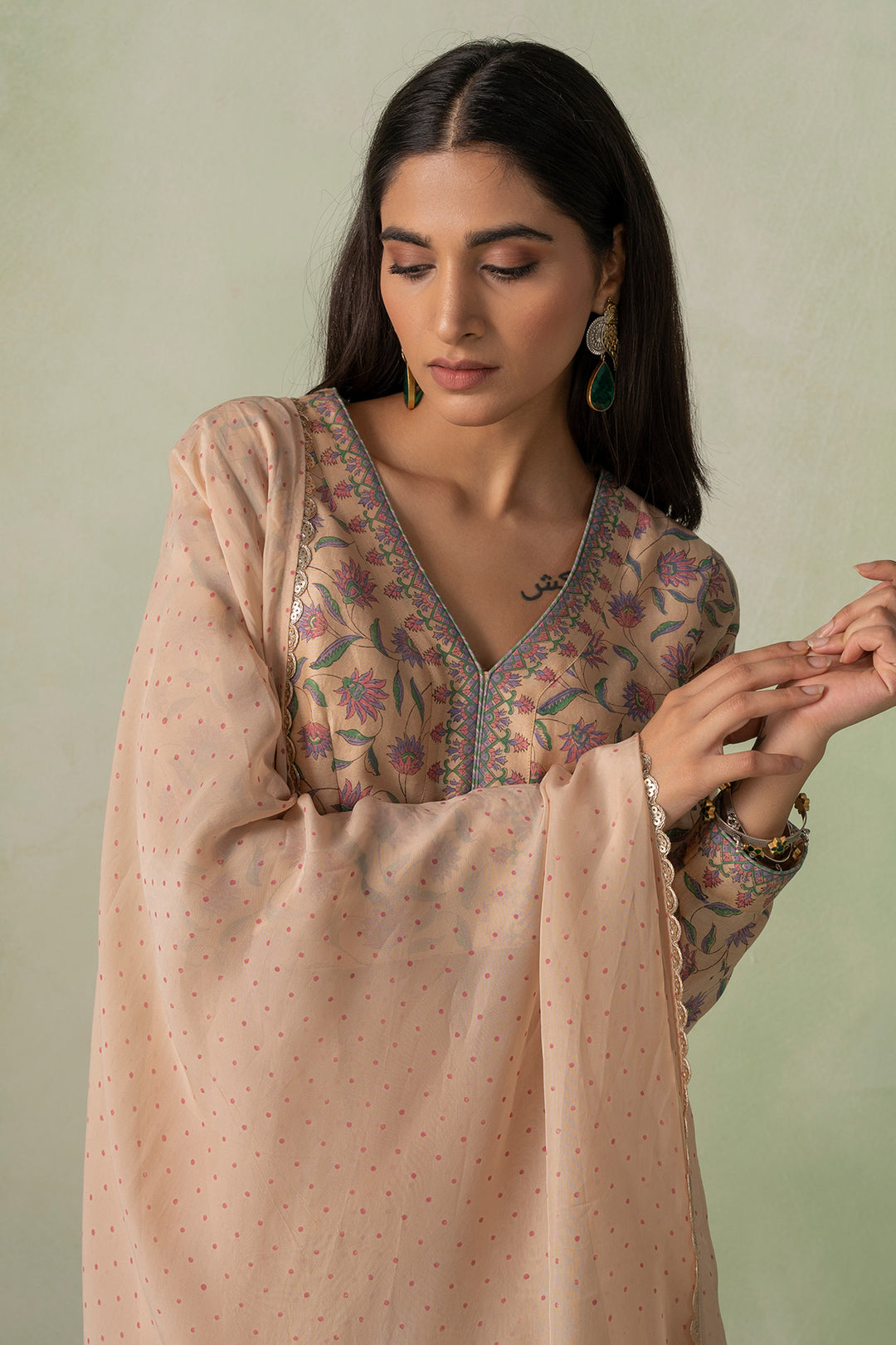 Zeenat - Block Printed Kurta Set