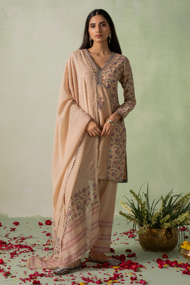 Zeenat - Block Printed Kurta Set