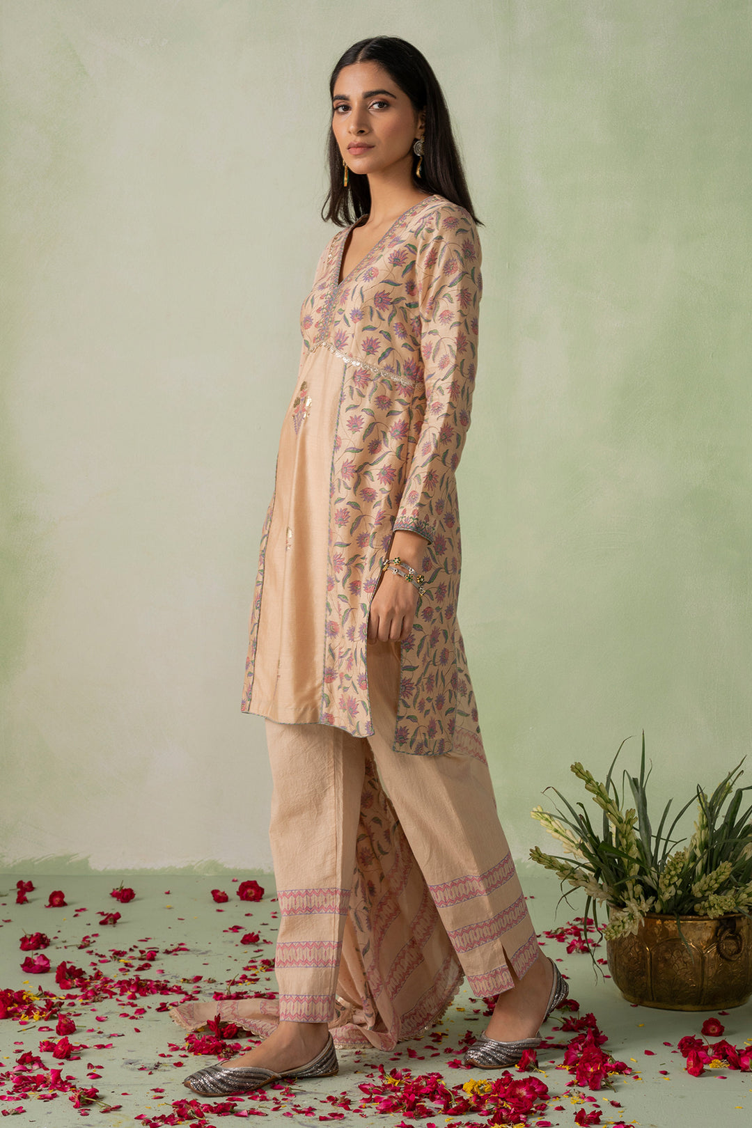 Zeenat - Block Printed Kurta Set